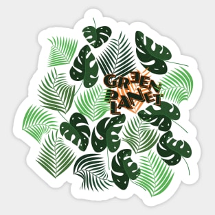 Green Planet - Go Green Illustrations Sticker